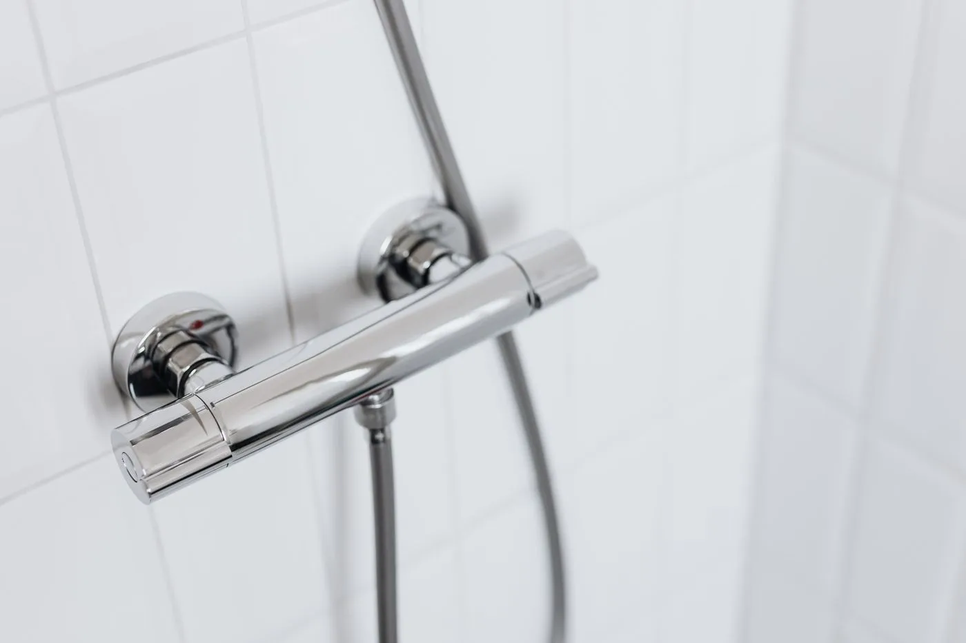Close-up of a tap fitting being repaired